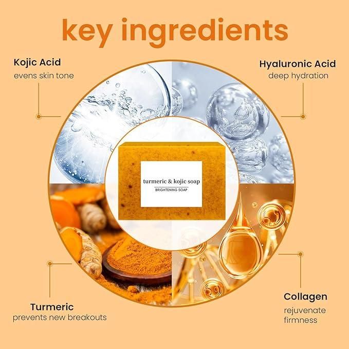 Turmeric Kojic Acid Soap Bar (Pack of 2) - maagauri.com