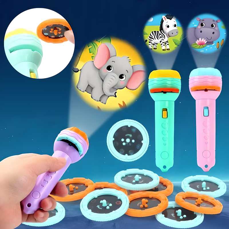 Slide Flashlight Torch Education Learning�Kids Toy - maagauri.com