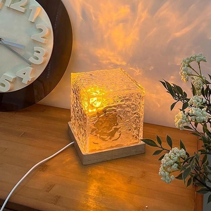 Rotating Water Ripple Night Light Aura Lamp - maagauri.com