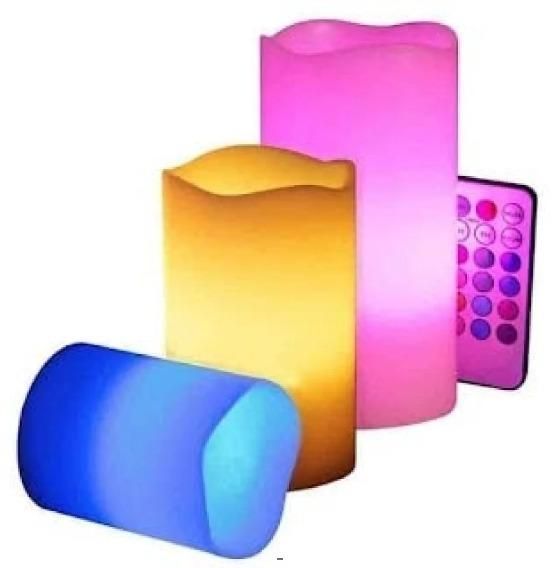 Decorative Flameless LED Pillar Luma Candle Lamp - maagauri.com