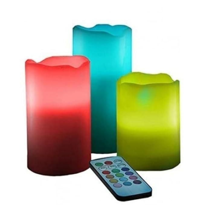 Decorative Flameless LED Pillar Luma Candle Lamp - maagauri.com