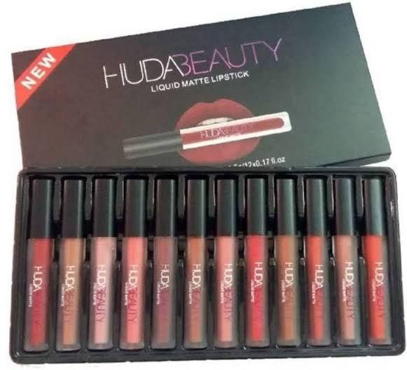 Huda Beauty matte Finishing Lipstick ( Pack of 12 ) - maagauri.com