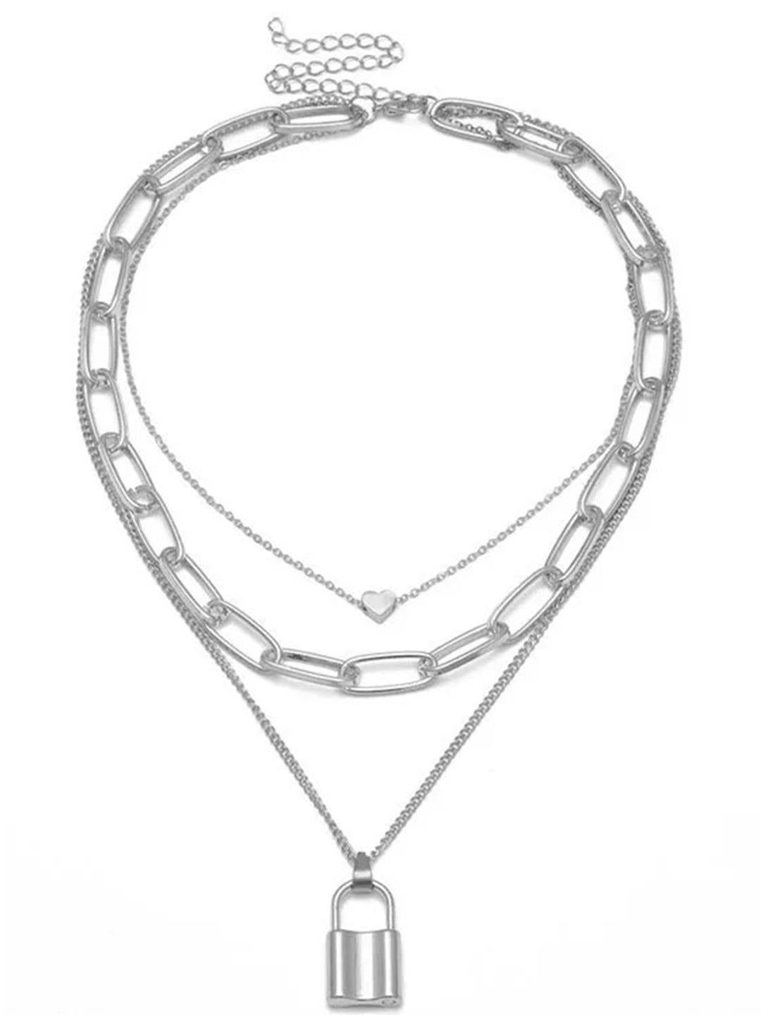 Silver Plated Stylish Necklace - maagauri.com