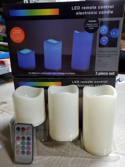 Decorative Flameless LED Pillar Luma Candle Lamp - maagauri.com